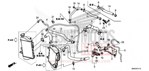 FLEXIBLE DE RADIATEUR/TUYAU D'EAU CRF1000DJ de 2018